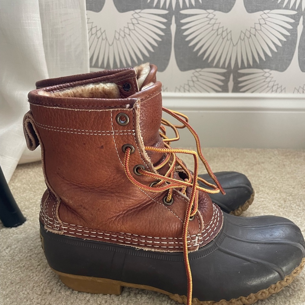 Women's Bean Boots, 8" Shearling-Lined Insulated Size 7